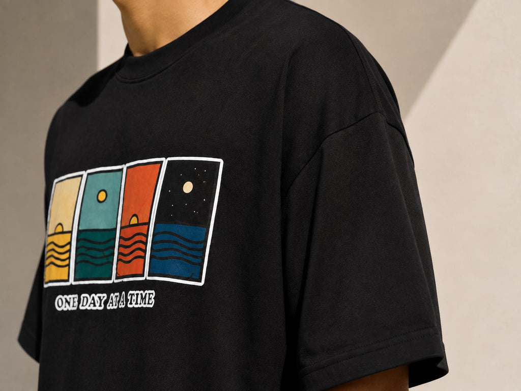One Day At A Time Drop Shoulder Tee