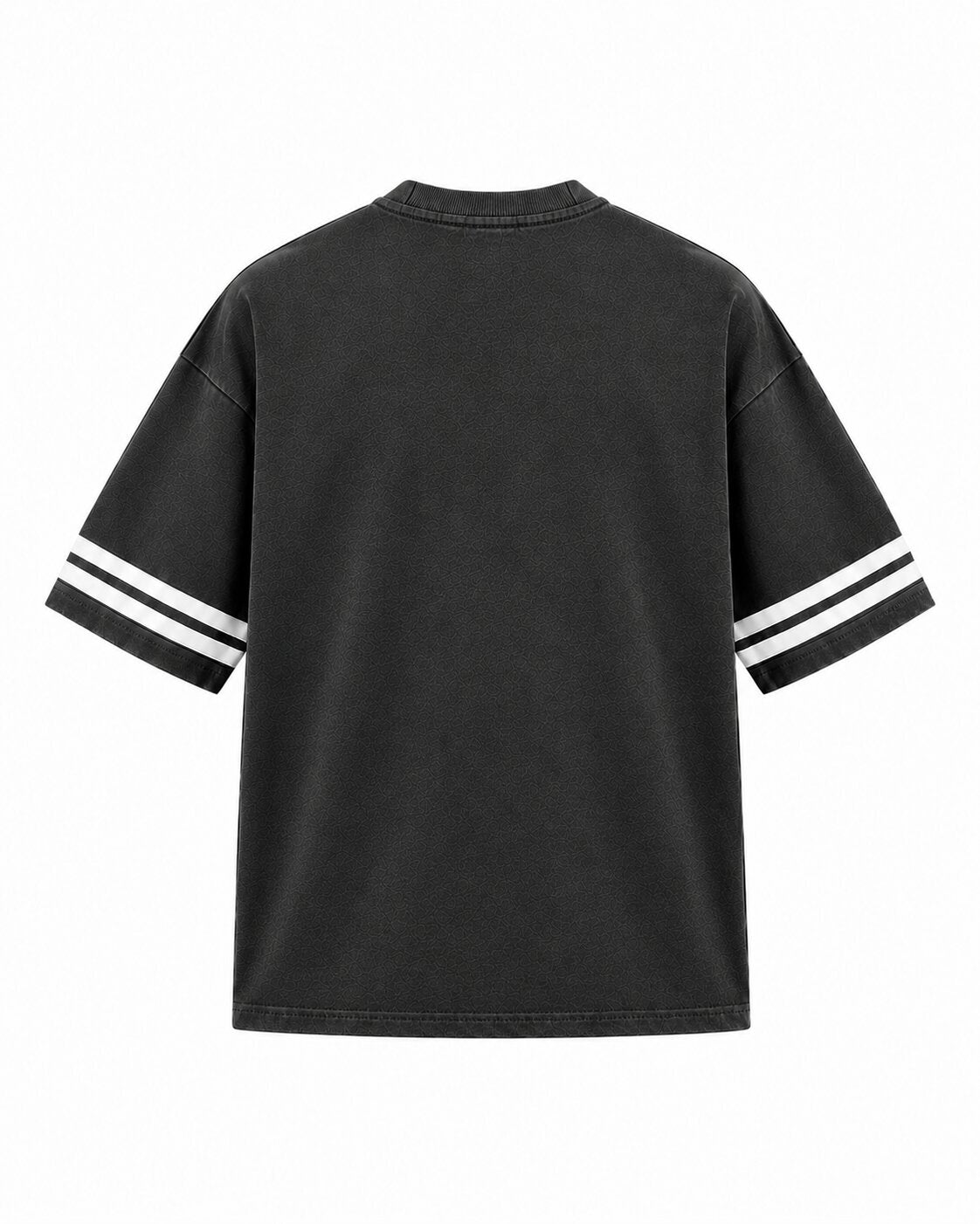 Oversized Striped-Sleeve Tee | RawDrip Pakistan